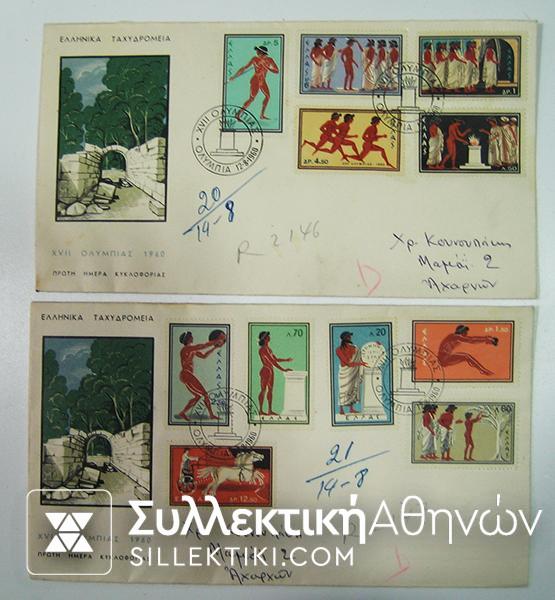FDC 1960 Olympic Games Roma